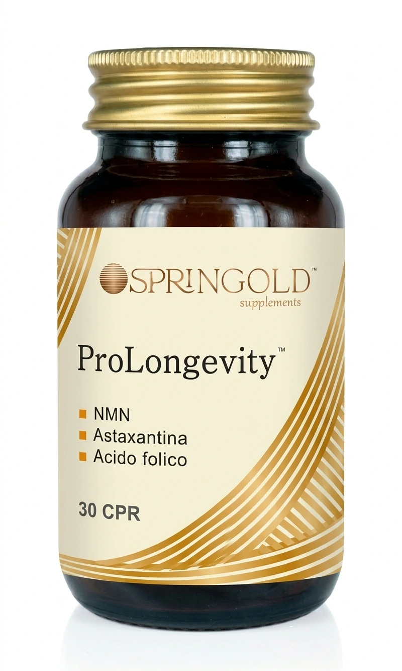 ProLongevity SPRINGOLD integratore antiage longevità cellulare antiossidante